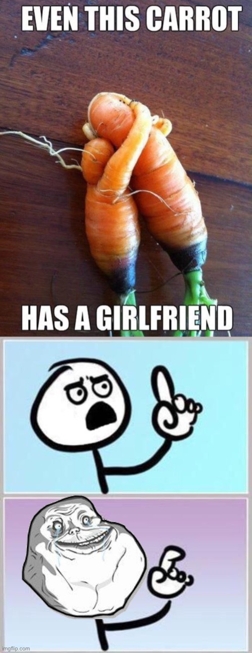 sad fact | image tagged in wait what,memes,carrot,girlfriend | made w/ Imgflip meme maker