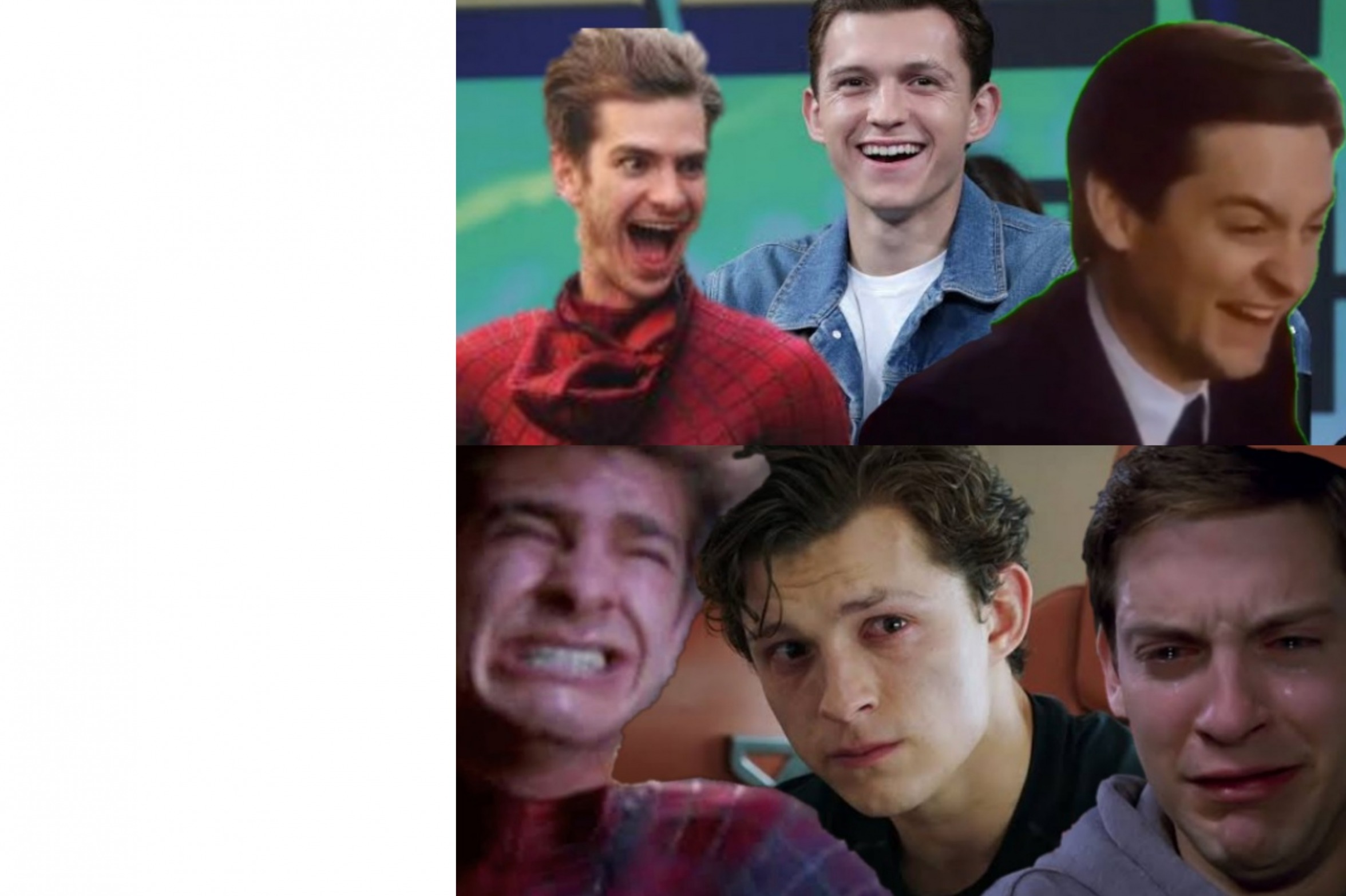 High Quality (Spiderman) Oh yeah!,Oh no. Blank Meme Template
