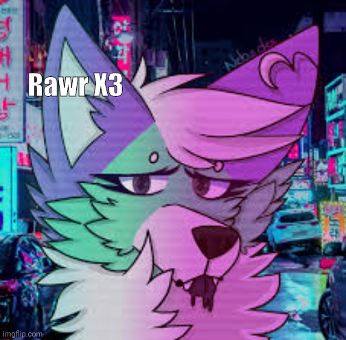 Retro Furry | Rawr X3 | image tagged in retro furry | made w/ Imgflip meme maker