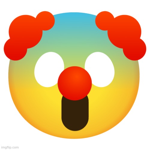 Creepy clown emoji (Oatmeal please don't Chang my titles) | image tagged in creepy clown emoji | made w/ Imgflip meme maker