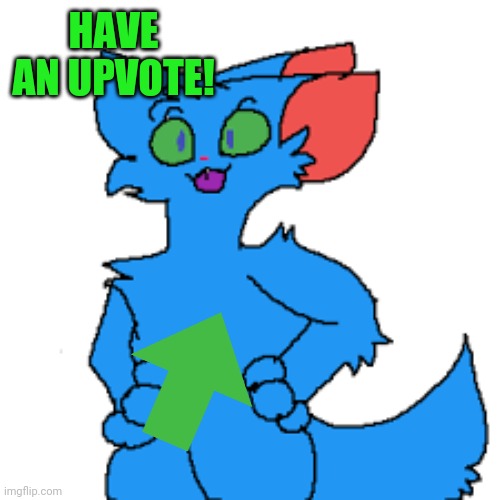 RetroFurry Fursona | HAVE AN UPVOTE! | image tagged in retrofurry fursona | made w/ Imgflip meme maker