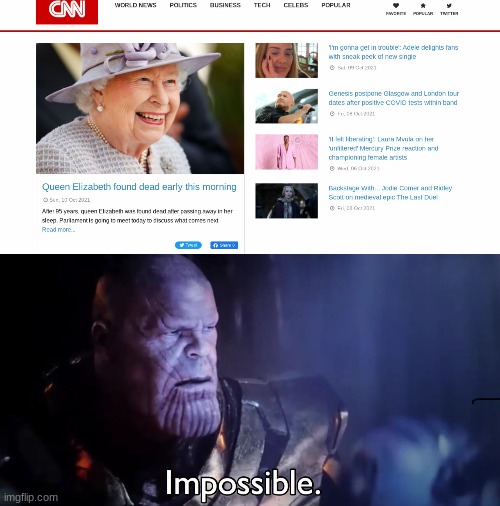 The end of an era | image tagged in thanos impossible | made w/ Imgflip meme maker