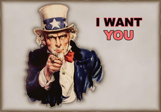 we want you poster generator