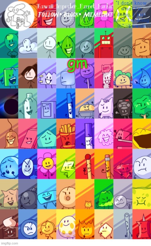 im already having a panic attack from my homework | gm | image tagged in thx the-goth-chicken fur the temp kawaii's bfdi announcement | made w/ Imgflip meme maker