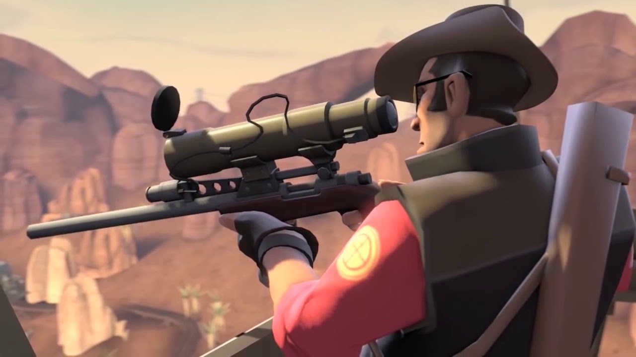 High Quality TF2 Sniper "I think his mate saw me." Blank Meme Template