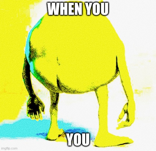WHEN YOU; YOU | made w/ Imgflip meme maker