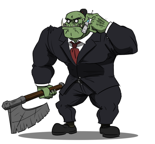 High Quality Orc Lawyer Blank Meme Template