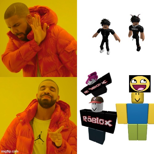 i hate slenders | image tagged in memes,drake hotline bling | made w/ Imgflip meme maker