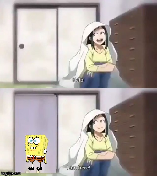 deku help i am here | image tagged in deku help i am here | made w/ Imgflip meme maker