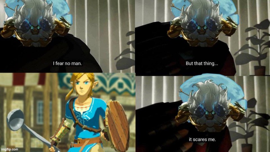 the legend of zelda | image tagged in botw,gold lynel | made w/ Imgflip meme maker