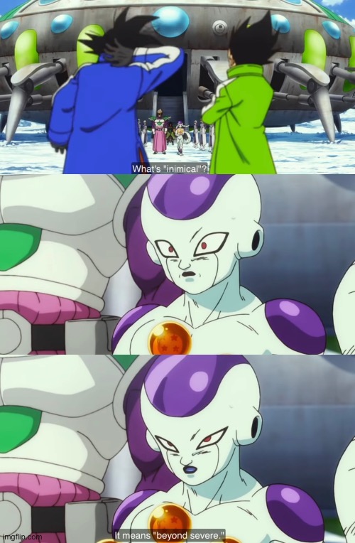 poor frieza had to deal with this | made w/ Imgflip meme maker
