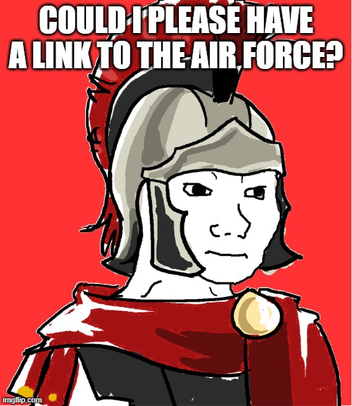 ...we do have an air force right? | COULD I PLEASE HAVE A LINK TO THE AIR FORCE? | image tagged in legionnaire | made w/ Imgflip meme maker