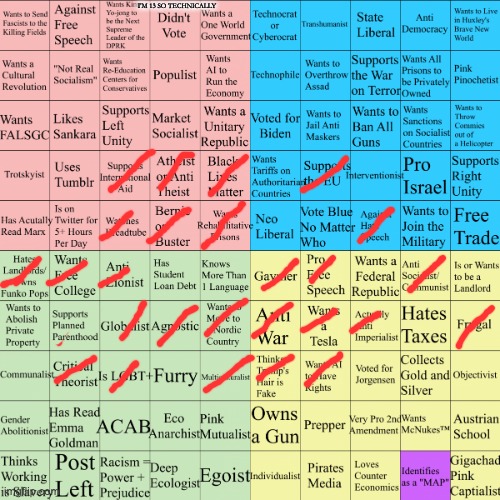 Political Compass Bingo | I'M 13 SO TECHNICALLY | image tagged in political compass bingo | made w/ Imgflip meme maker