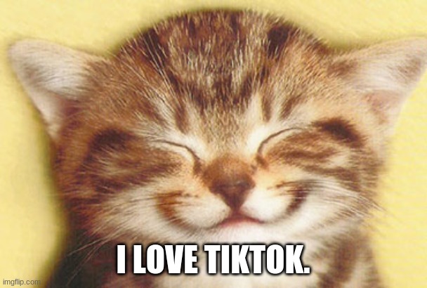 I LOVE TIKTOK. | made w/ Imgflip meme maker