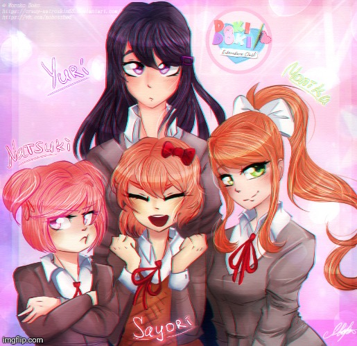 On the other hand, wholesomeness | image tagged in ddlc vore,lesbian ddlc heat | made w/ Imgflip meme maker