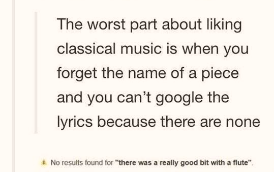 High Quality the worst part about liking classical music Blank Meme Template