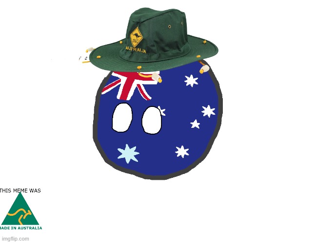 Australiaball (works best for blank template memes) | image tagged in australiaball works best for blank template memes | made w/ Imgflip meme maker