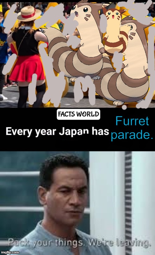 Furret parade. | made w/ Imgflip meme maker