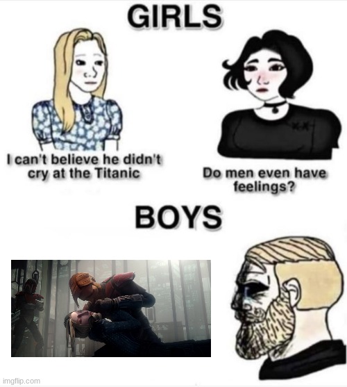 Satine's death was sad | image tagged in do men even have feelings | made w/ Imgflip meme maker