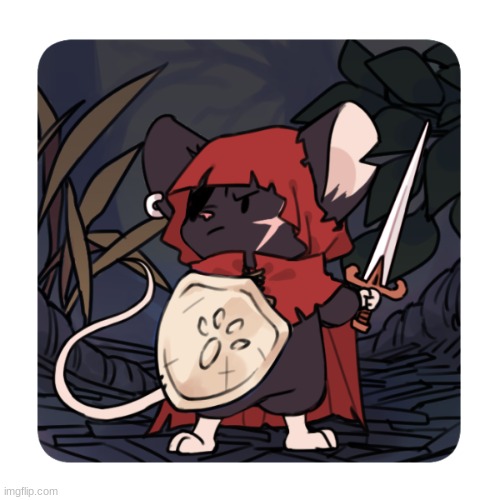 A mouse swordfighter. Named Kirrieo. | made w/ Imgflip meme maker
