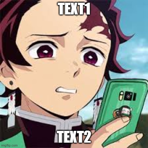 disgusted Tanjiro | TEXT1; TEXT2 | image tagged in disgusted tanjiro | made w/ Imgflip meme maker