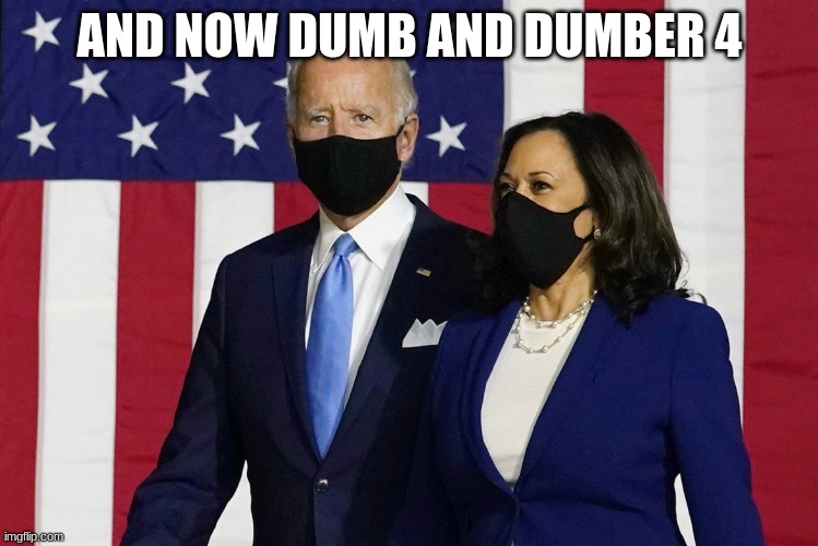 Biden and Kamala 2020 | AND NOW DUMB AND DUMBER 4 | image tagged in biden and kamala 2020 | made w/ Imgflip meme maker