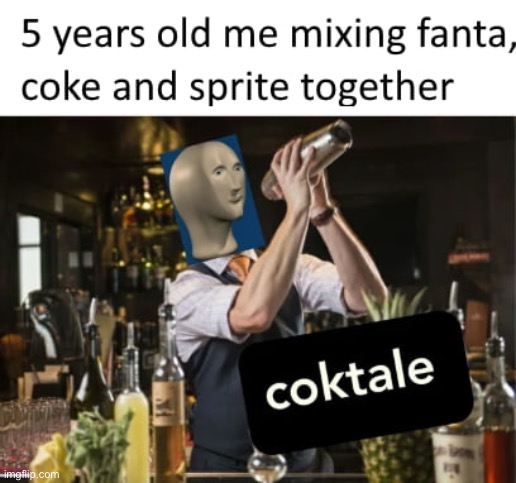 Dronk | image tagged in memes,funny,meme man,coktale | made w/ Imgflip meme maker