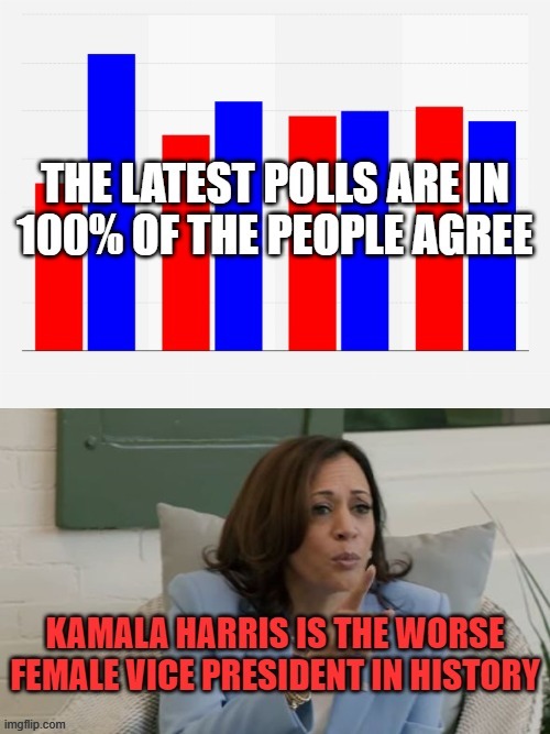 Originally submitted in politicsTOO, the moderator rejected because it "was primarily political". Ironic, isn't it. | image tagged in kamala harris | made w/ Imgflip meme maker