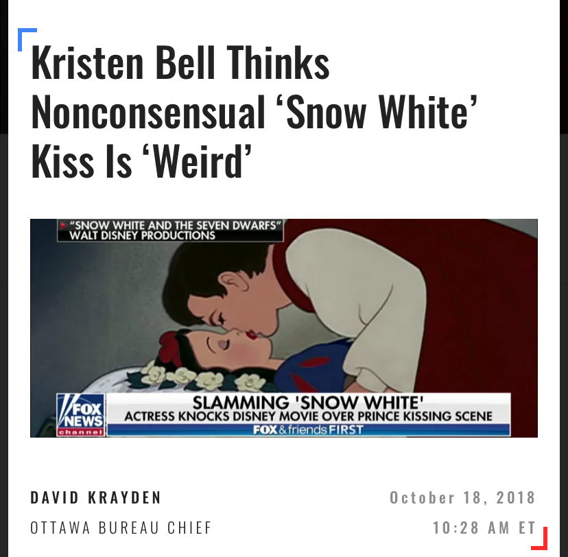 Non-consensual Snow White kiss Blank Meme Template