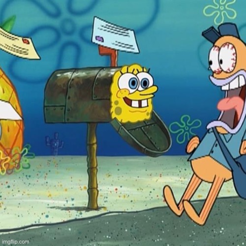 Spongebob Mailbox | image tagged in spongebob mailbox | made w/ Imgflip meme maker