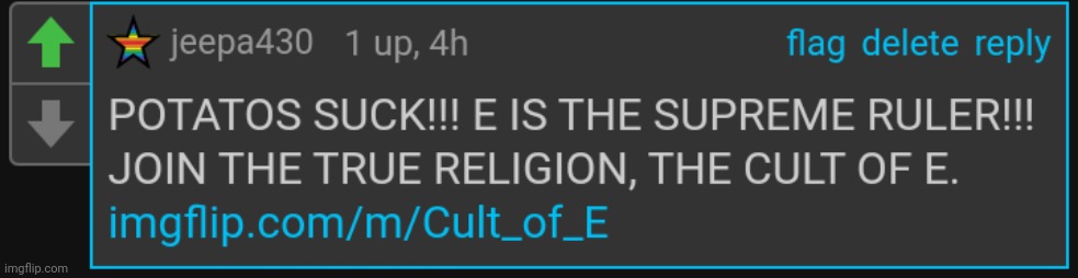 Random comment when I came on lmao | made w/ Imgflip meme maker