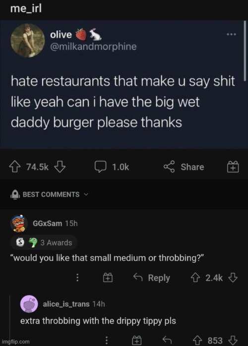 daddy burger pt 2 | made w/ Imgflip meme maker