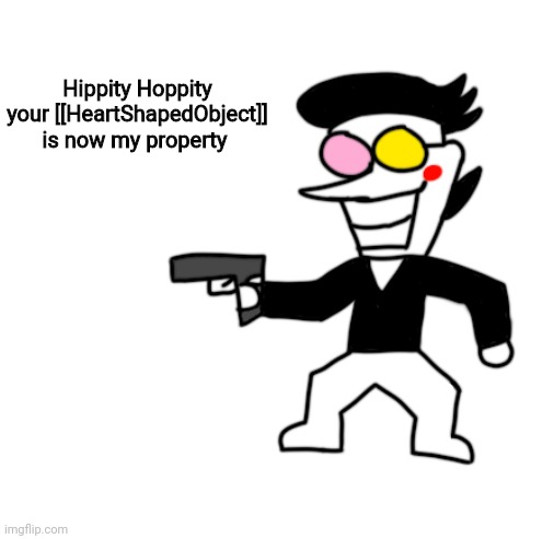 High Quality Spamton hippity hoppity Blank Meme Template