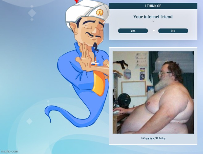 i tried to see if akinator knew cloud send help | made w/ Imgflip meme maker