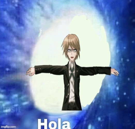 Byakuya Togami Hola | image tagged in byakuya togami hola | made w/ Imgflip meme maker