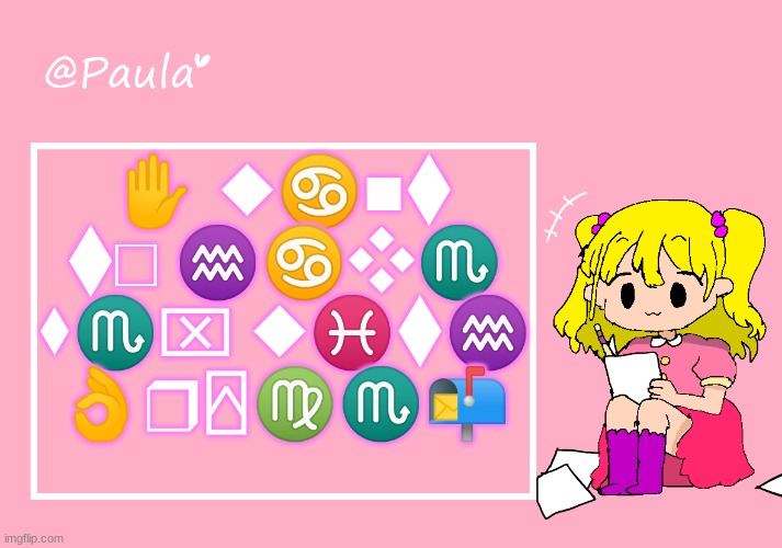 Yes | ✋︎ ⬥︎♋︎■︎⧫︎ ⧫︎□︎ ♒︎♋︎❖︎♏︎ ⬧︎♏︎⌧︎ ⬥︎♓︎⧫︎♒︎ 👌︎❒︎⍓︎♍︎♏︎📬︎ | image tagged in paula announcement temp | made w/ Imgflip meme maker