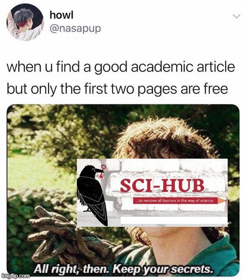 Sci-Hub UNO reverse | image tagged in funny memes,education | made w/ Imgflip meme maker