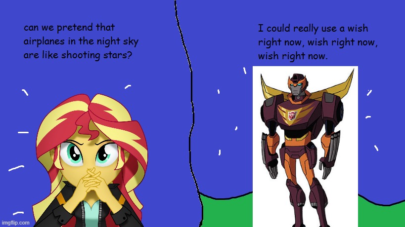 Rodishimmer meme of Airplanes | image tagged in mordetwi template thingy,transformers,equestria girls | made w/ Imgflip meme maker
