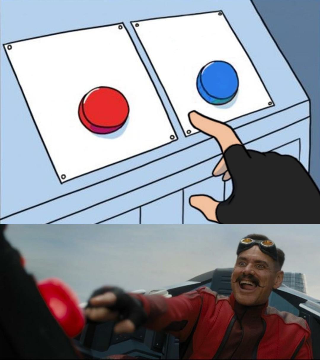 High Quality Red button for sure Blank Meme Template