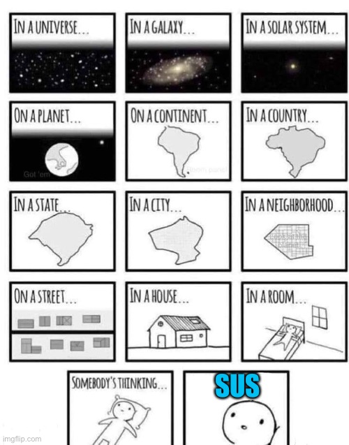 Somewhere | SUS | image tagged in somewhere | made w/ Imgflip meme maker