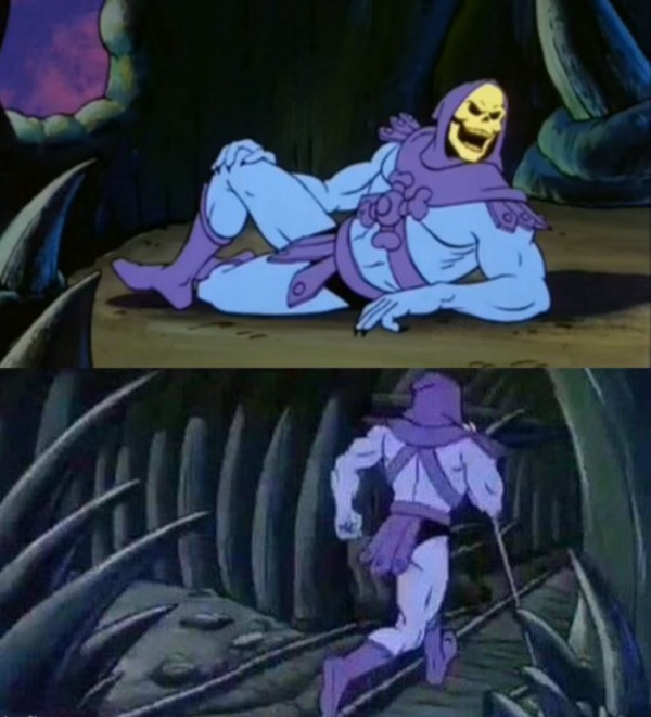 High Quality Until we meet again Skeletor Blank Meme Template