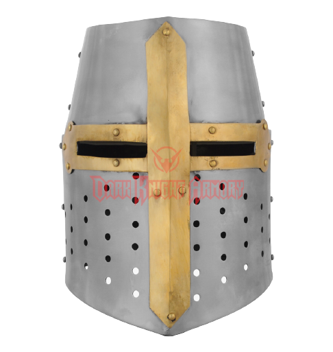 High Quality Crusader helmet front Blank Meme Template