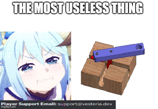 useless | THE MOST USELESS THING | image tagged in anime,roblox,useless stuff | made w/ Imgflip meme maker