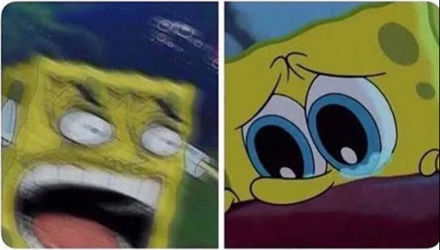 Spongebob angry-tears Blank Meme Template