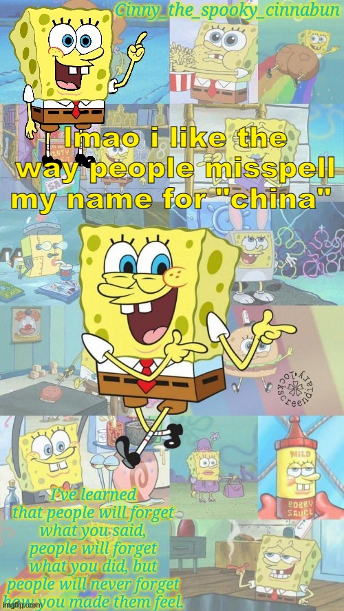 Thanks Nezuko :D | lmao i like the way people misspell my name for "china" | image tagged in thanks nezuko d | made w/ Imgflip meme maker