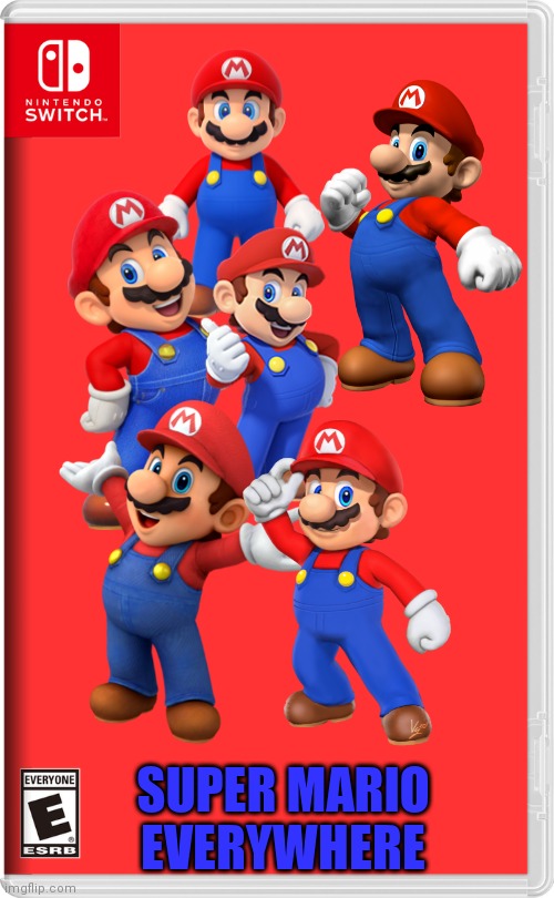 Nintendo Switch | SUPER MARIO EVERYWHERE | image tagged in nintendo switch | made w/ Imgflip meme maker