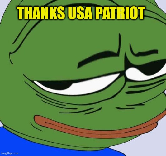 THANKS USA PATRIOT | made w/ Imgflip meme maker