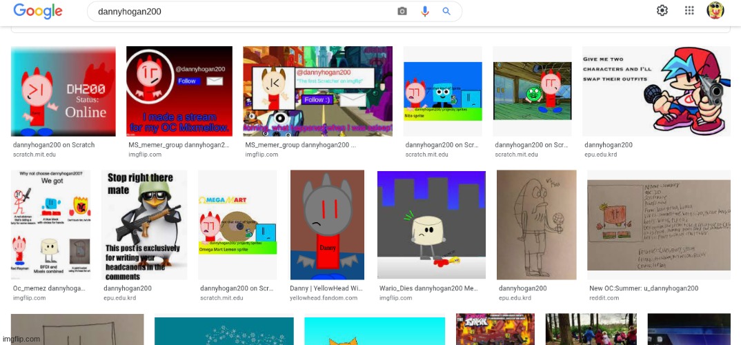 i googled myself and starting to miss my first acc more | made w/ Imgflip meme maker