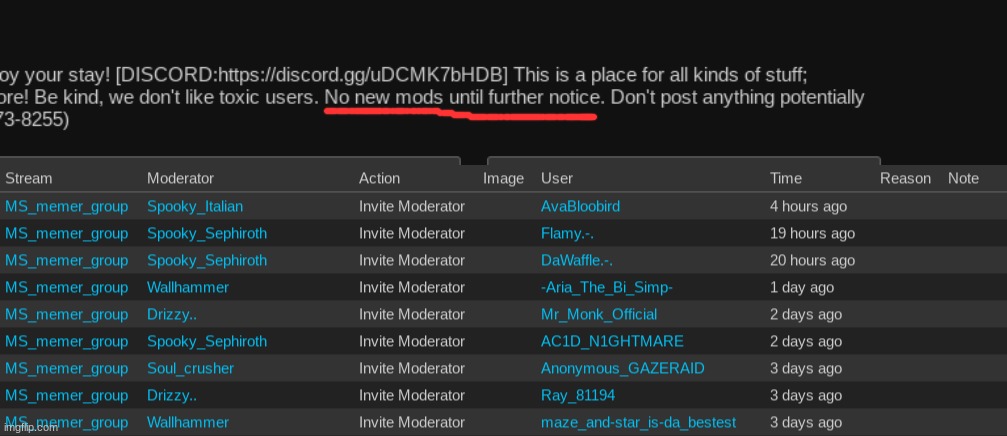 I dunno HOW long that was on the desc- but I know it was there yesterday- so please... STOP ADDING MODS | made w/ Imgflip meme maker