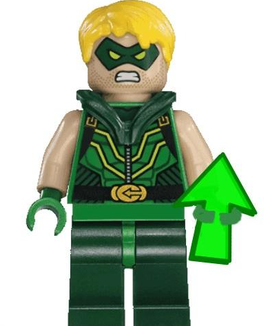 High Quality Green Arrow Upvote lego Blank Meme Template
